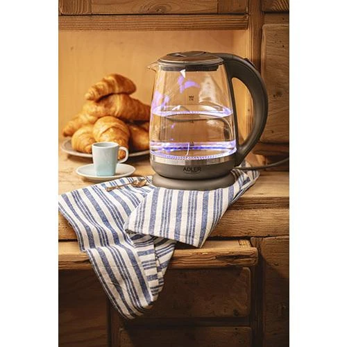 Adler | Virdulys | AD 1286 | Standard | 2200 W | 2 L | Plastic/Glass | 360° rotational base | Pilkas