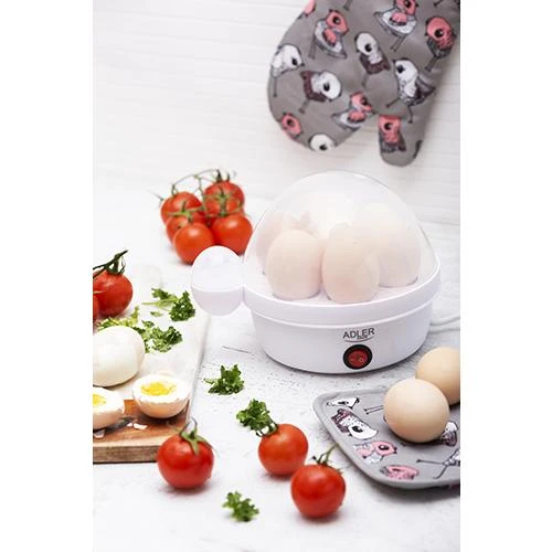Adler Egg Boiler AD 4459 450 W, Baltas, Kiaušinių talpa 7