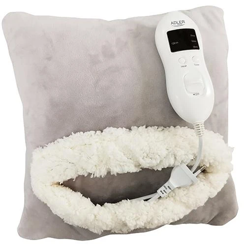 Adler | Blanket Elektrinė šildyklė | AD 7412 | Number of heating levels 8 | Number of persons 1 | Washable | Soft fleece | 80 W | Pilkas