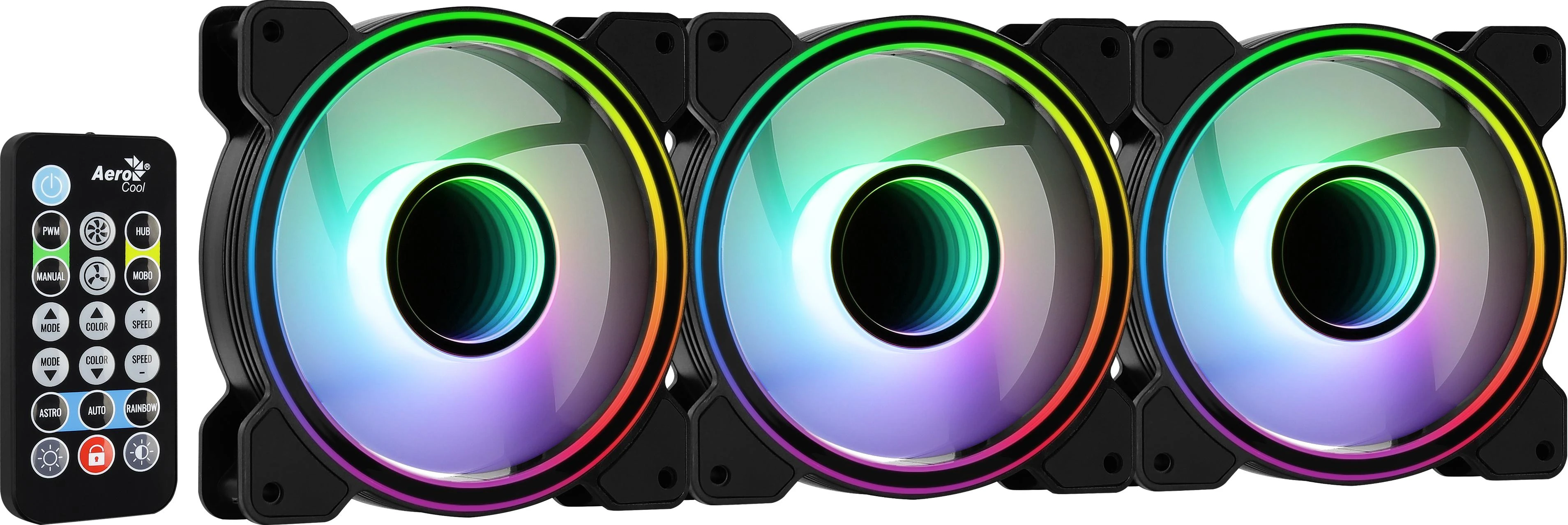Ventiliatoriai - Aerocool Mirage 12 ARGB Pro 12 cm Juodi