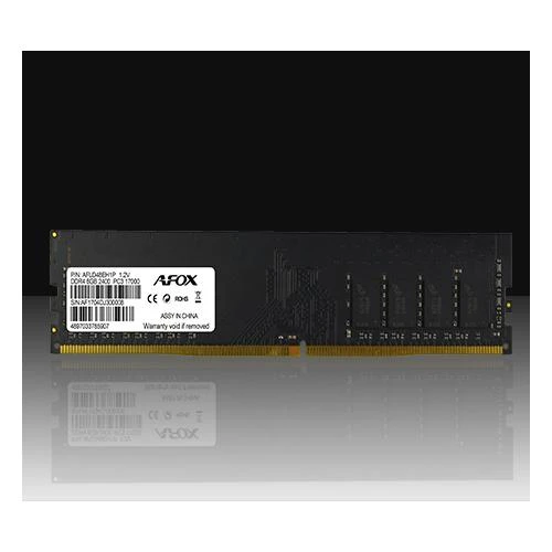 Afox 8GB DDR4 2400MHz atminties modulis su juoda plokšte