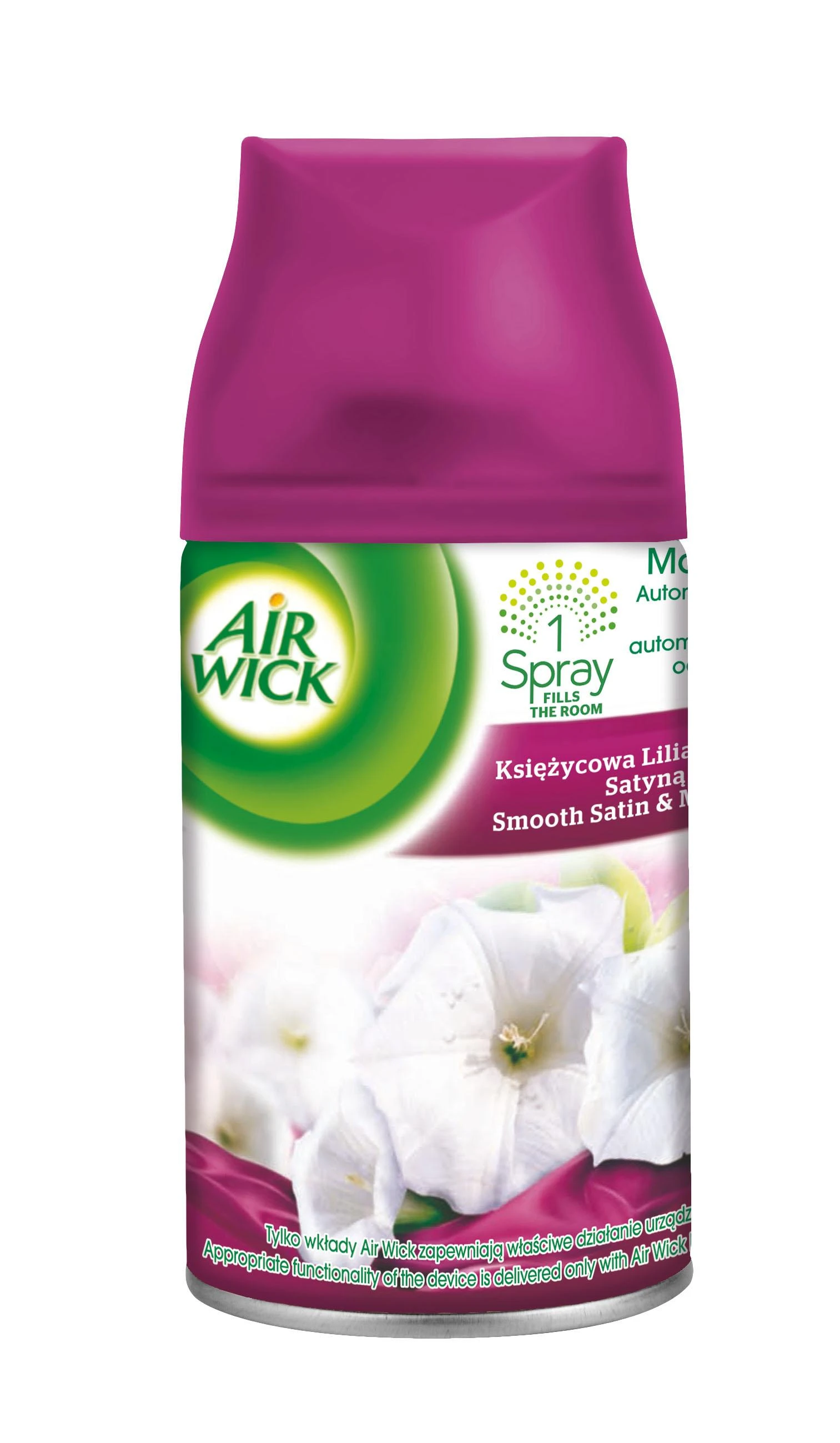 Air Wick Oro gaiviklio užpildas AW Fr’Matic Refill Sm.Satin&M.Lilly, 250ml