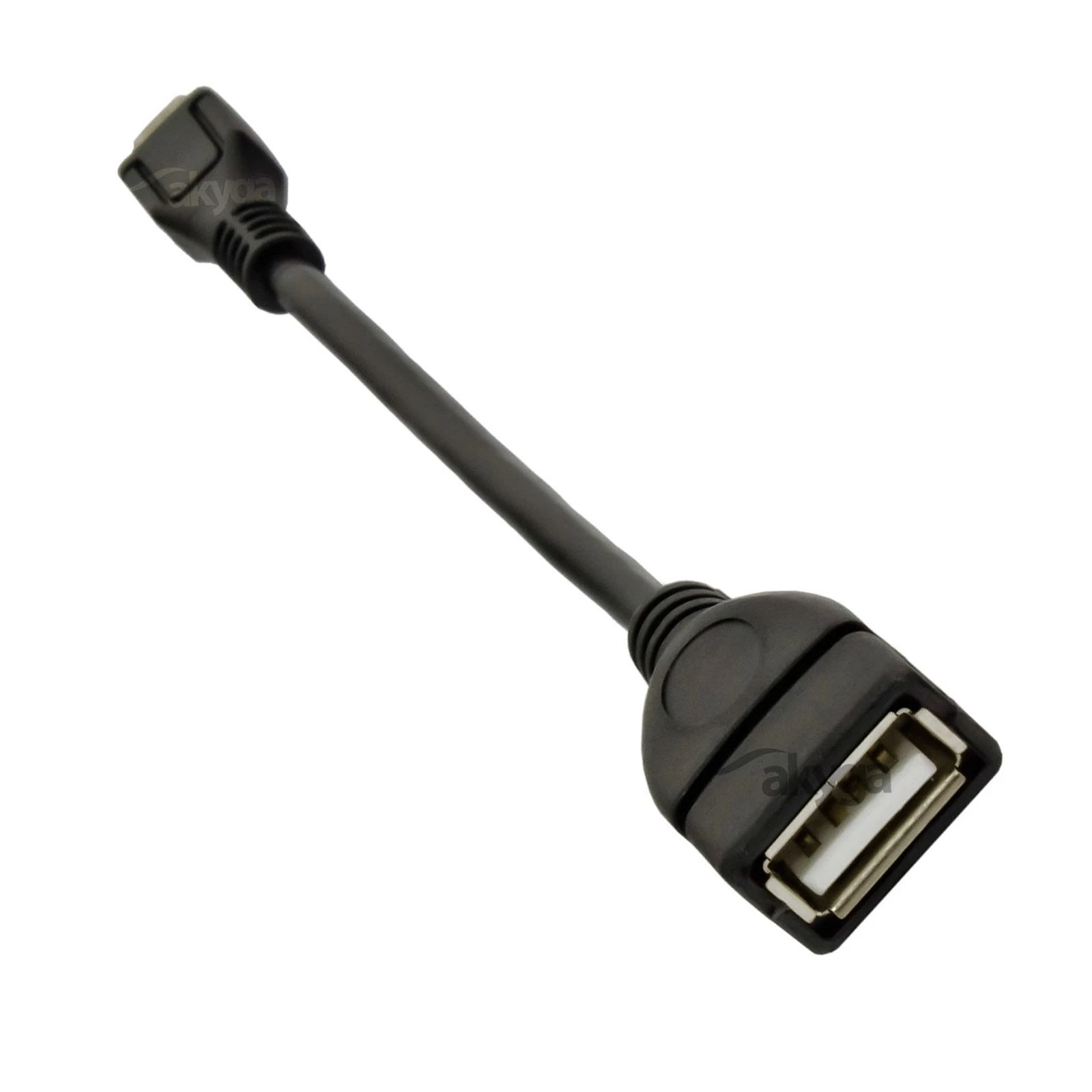 Adapteris microUSB - USB OTG Akyga - 12cm