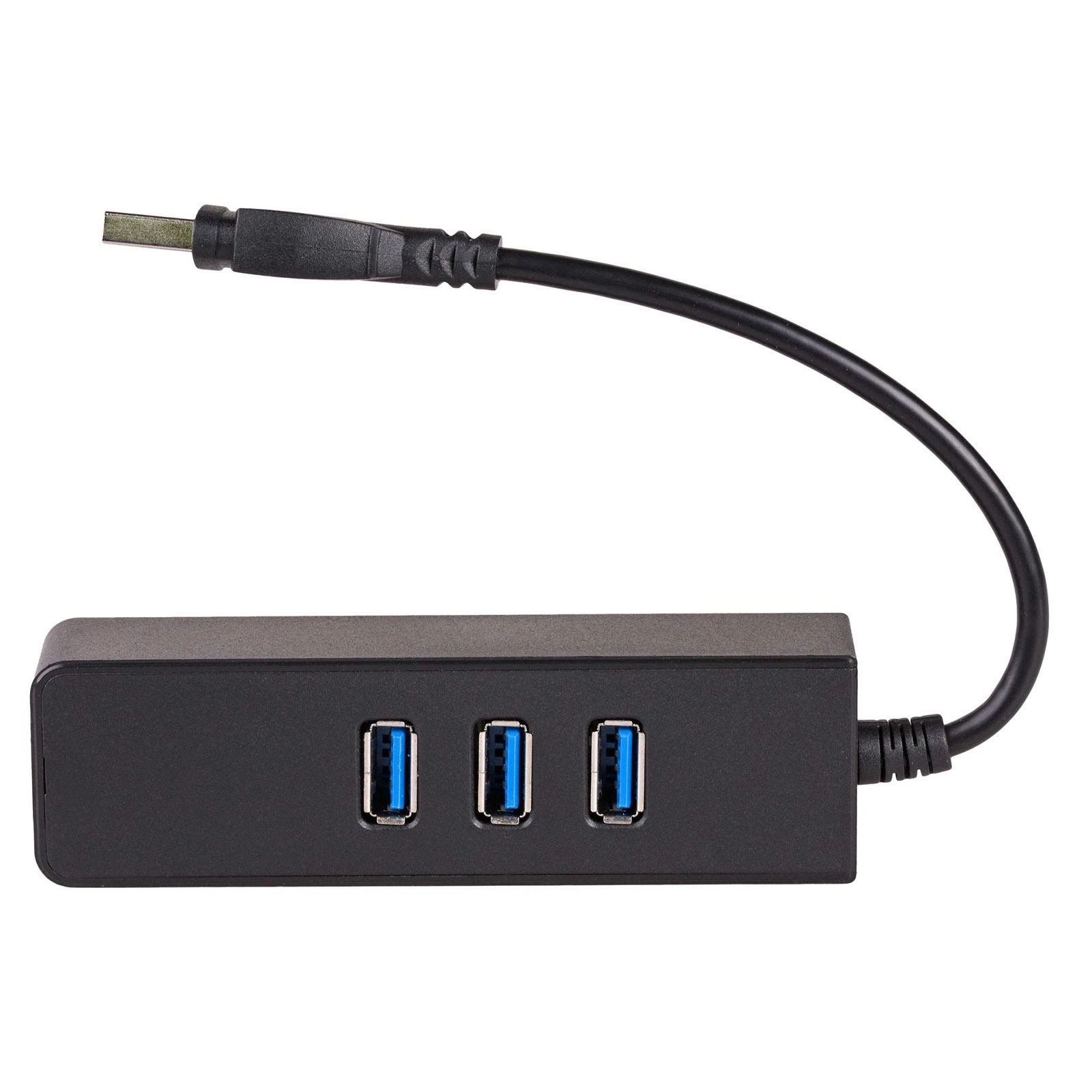 AKYGA AK-AD-32 Hub USB 3.0 & tinklo plokštė 3 x USB / RJ45 10/100/1000 15 cm