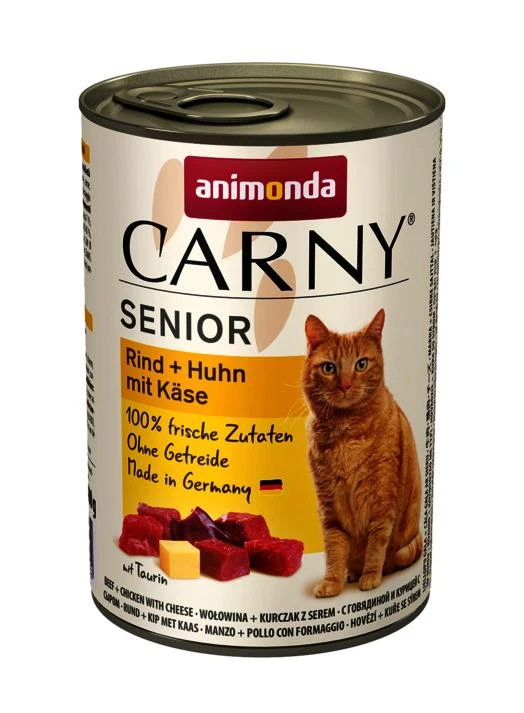 Animoda Drėgnas Kačių Maistas - Animonda Carny Jautiena Ir Vištiena su Sūriu, 400g