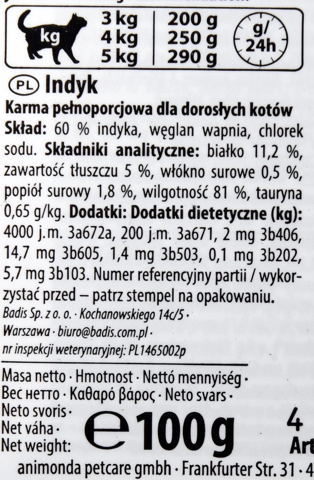 Animoda Animonda Vom feinsten suaugusių kačių konservuotas pašaras su kalakutiena, 100 g