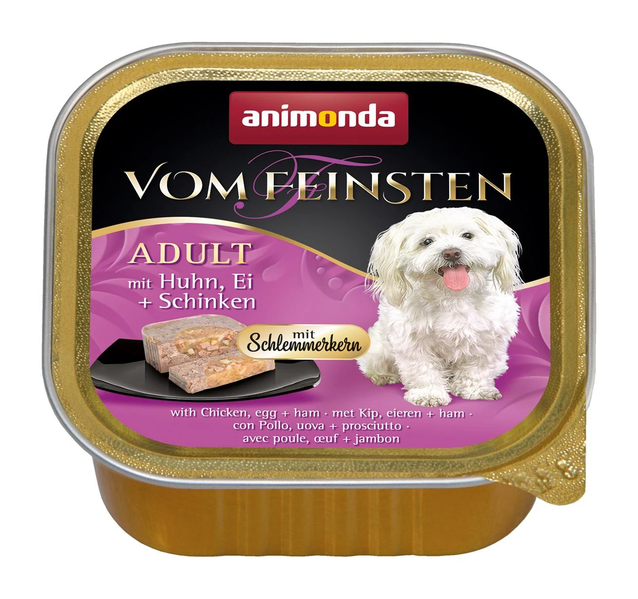 Animoda animonda Vom Feinsten Gourmet core with vištiena, egg + ham Egg, vištiena, Ham Adult 150 g