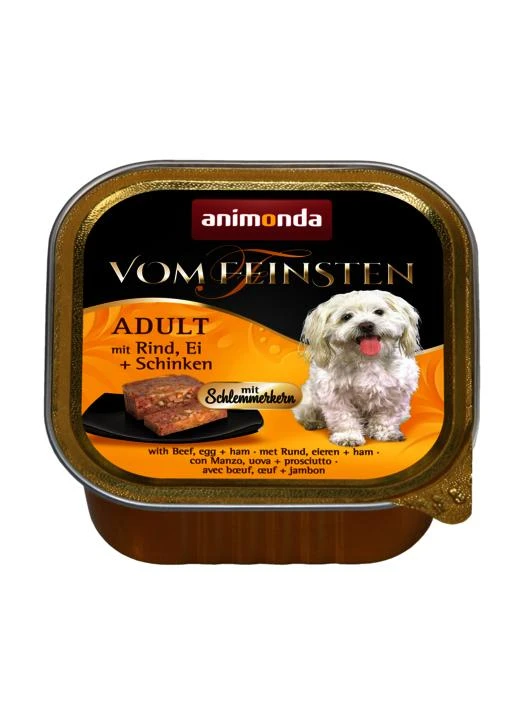 Animoda Animonda Vom feinsten classic 150g konservai šunims su jautiena ir kalakutų širdimis