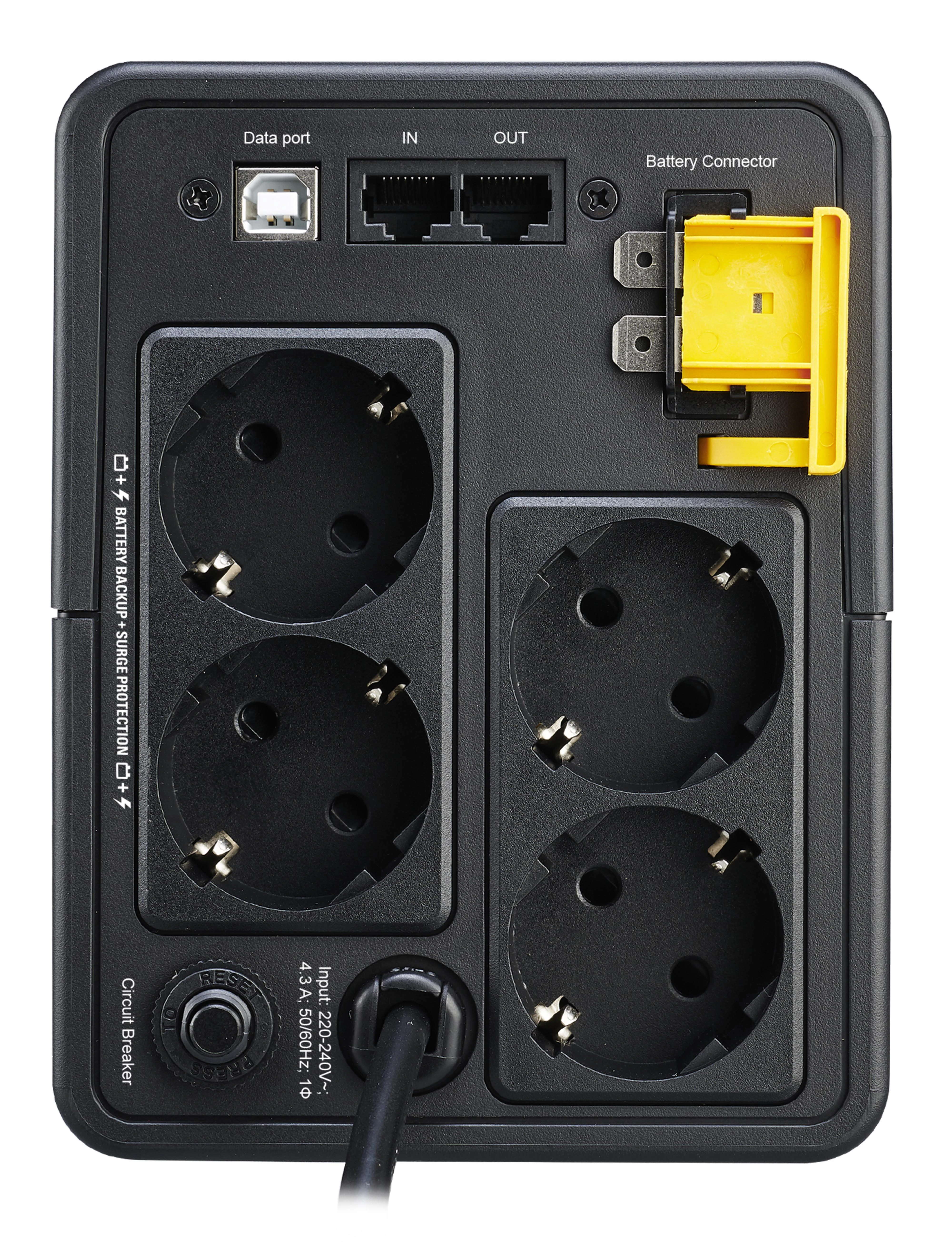 APC BACK-UPS 950VA, 230V, AVR, SCHUKO SOCETS