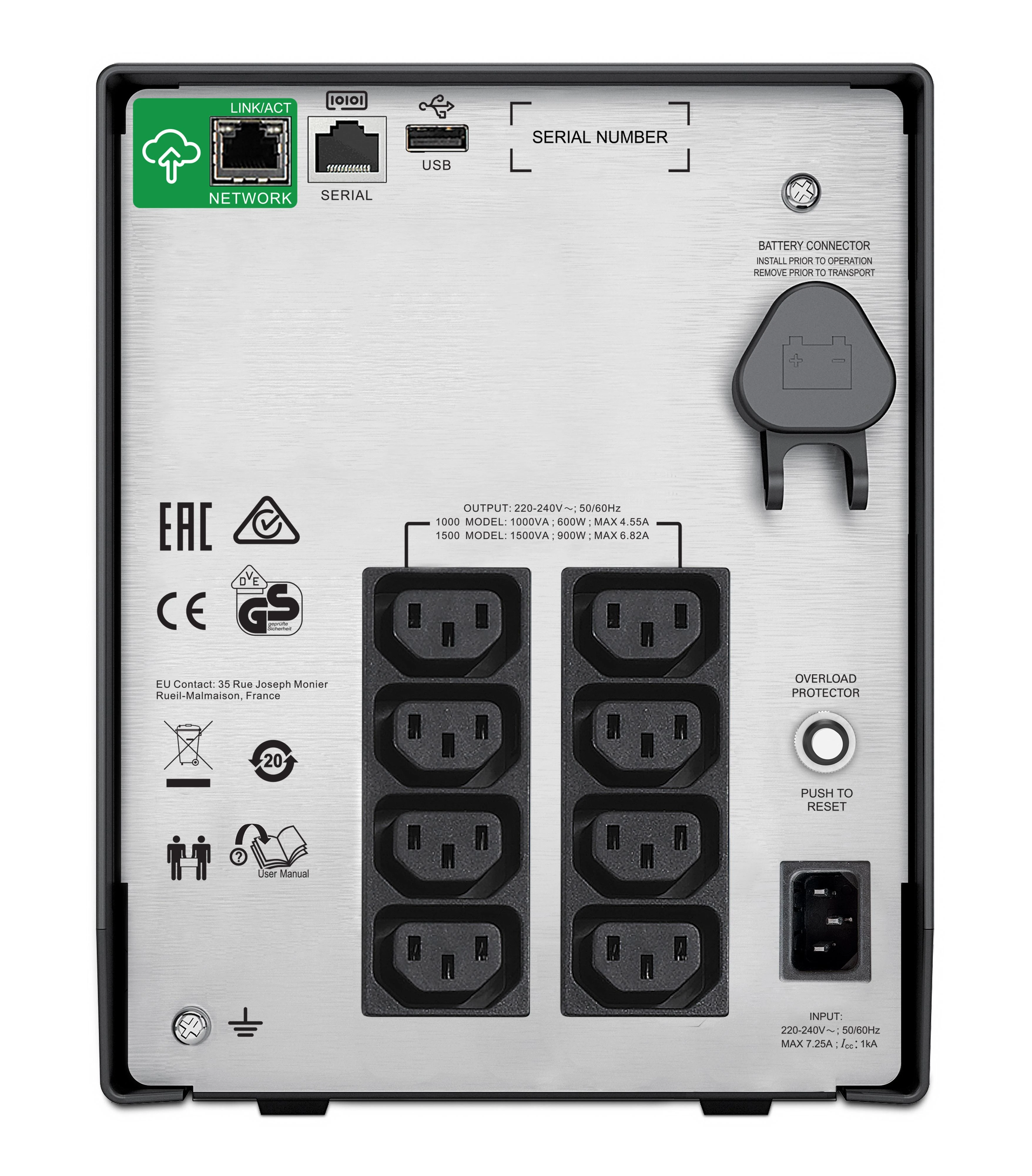 APC SMART-UPS C 1500VA LCD 230V SU SMARTCONNECT