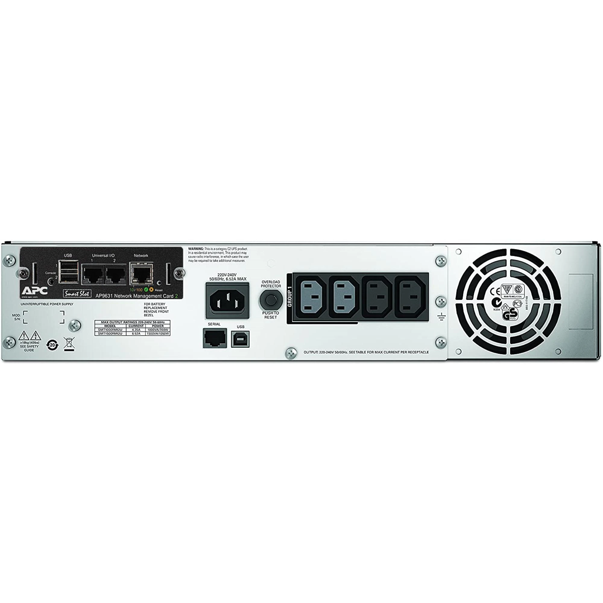 APC SMART-UPS 1500VA LCD RM 2U 230V WITH