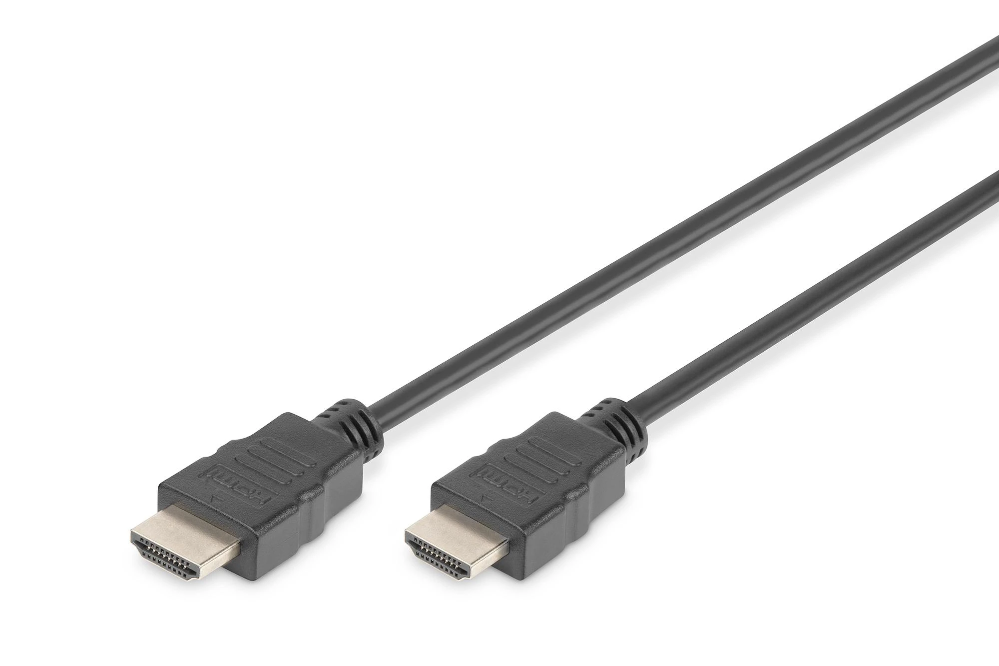 Assmann Electronic ASSMANN HDMI Standartinis A tipo jungiamasis kabelis M/M 3.0m su eternetu Full HD auksinis bl