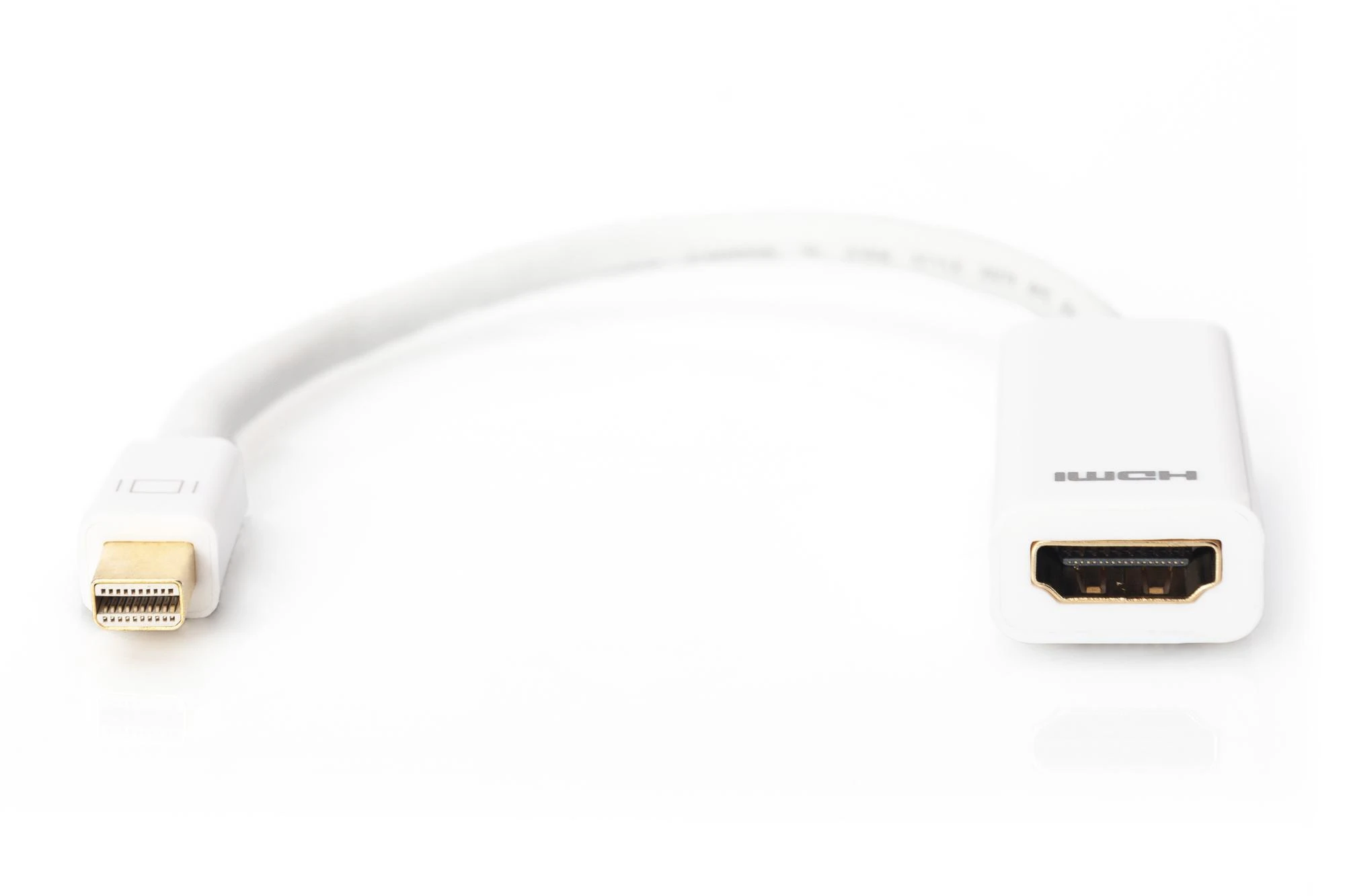 Assmann Electronic ASSMANN DisplayPort adapterio kabelis mini DP - HDMI tipas AM/F 0.15m DP 1.1a suderinamas su CE wh