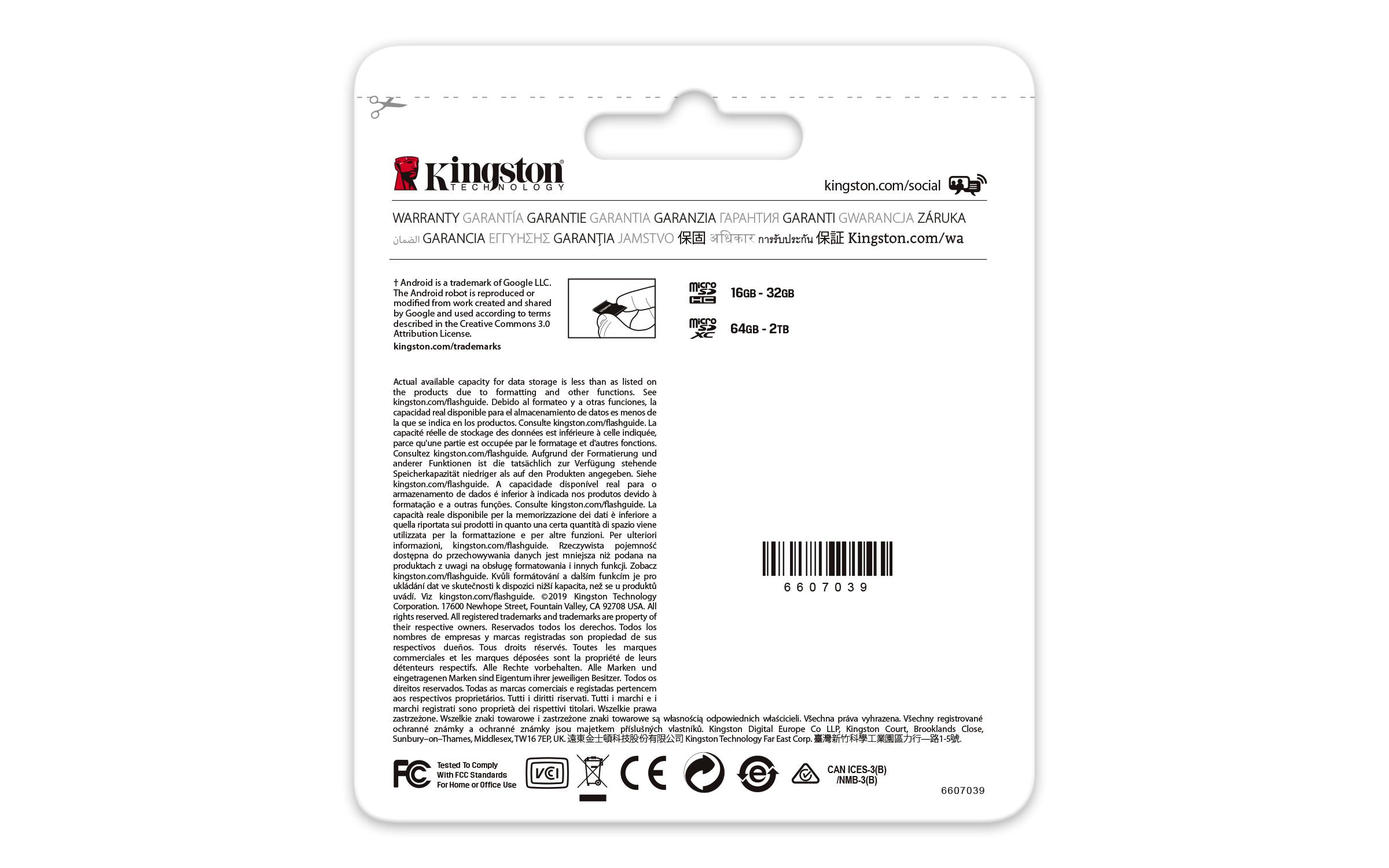 Kingston Technology Canvas Go! Plus atminties kortelė 64 GB MicroSD Klasės 10 UHS-I