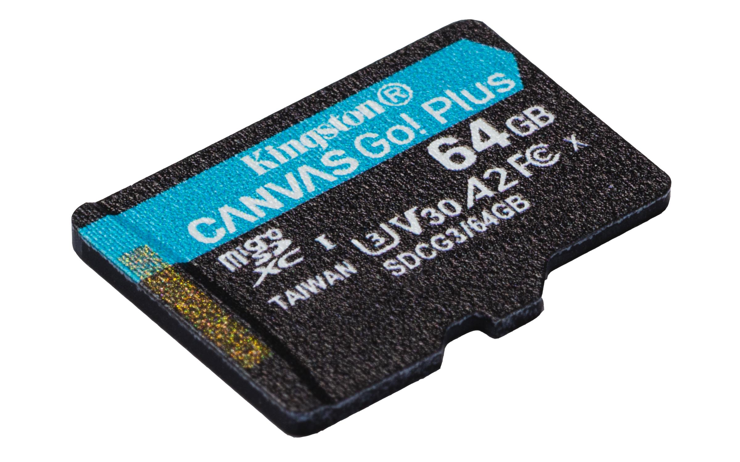 Kingston Technology Canvas Go! Plus atminties kortelė 64 GB MicroSD Klasės 10 UHS-I