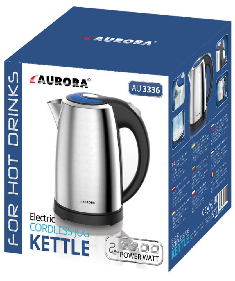 Virdulys Teapot Aurora AU3336 Sidabras