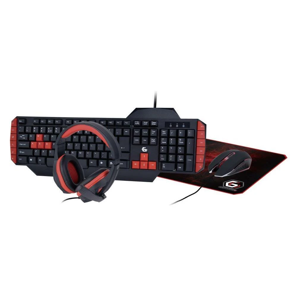 Klaviatūra GEMBIRD Ultimate 4-in-1 Gaming kit US išdėstymas