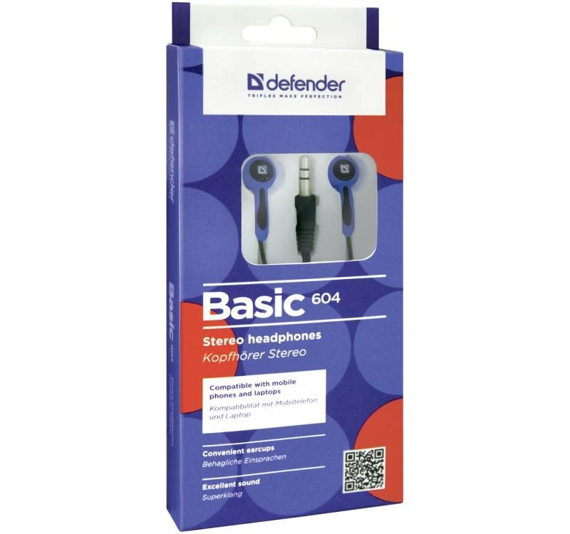 Ausinės Defender BASIC 604 mėlyna