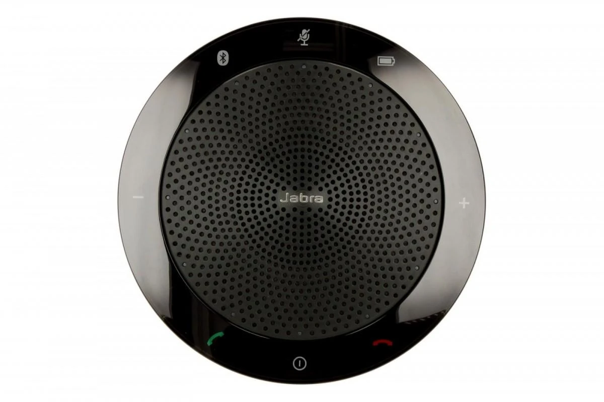 JABRA SPEAK 510 MS garsiakalbis, skirtas UC ir amp; BT USB konferencijos sprendimas 360 laipsnių mikrofono prijungimo ir atkūrimo nutildymo ir garsumo mygtukas
