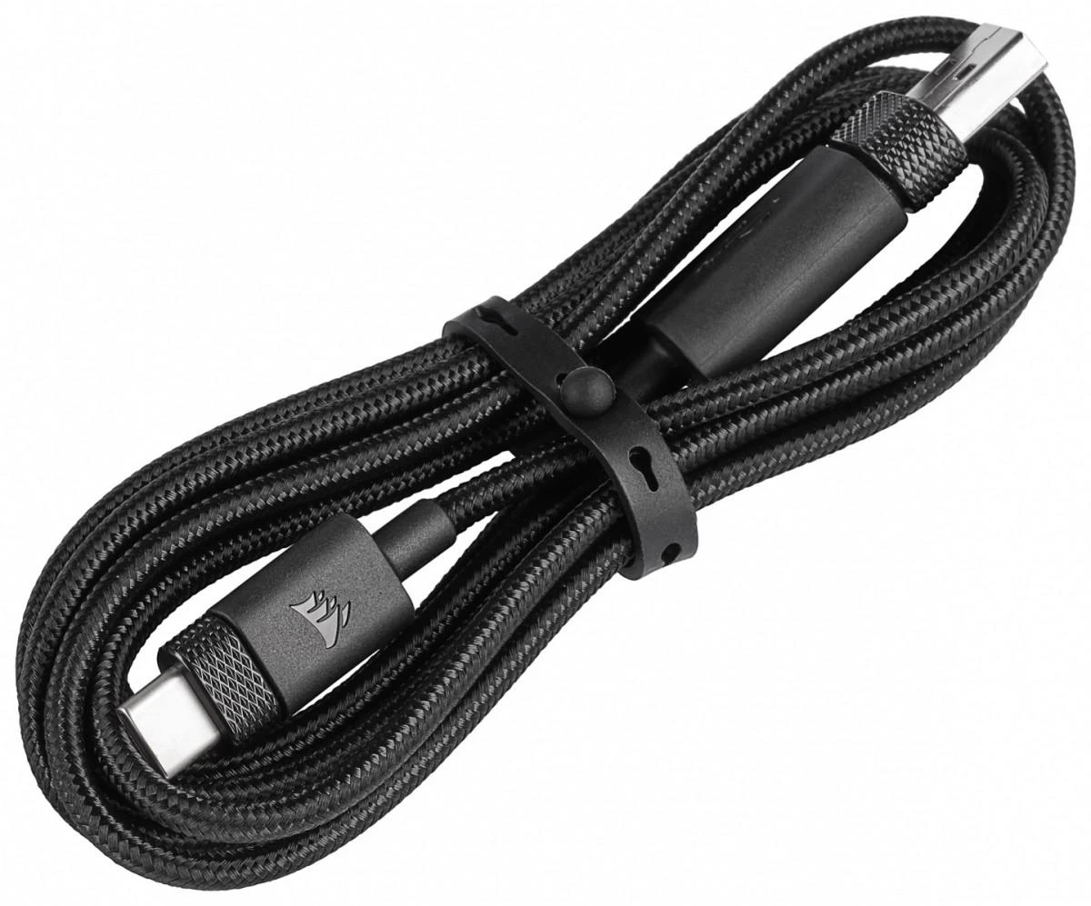 Belaidės Premium Žaidimų Ausinės Corsair HS80 RGB, Spatial Audio, Anglies spalvos
