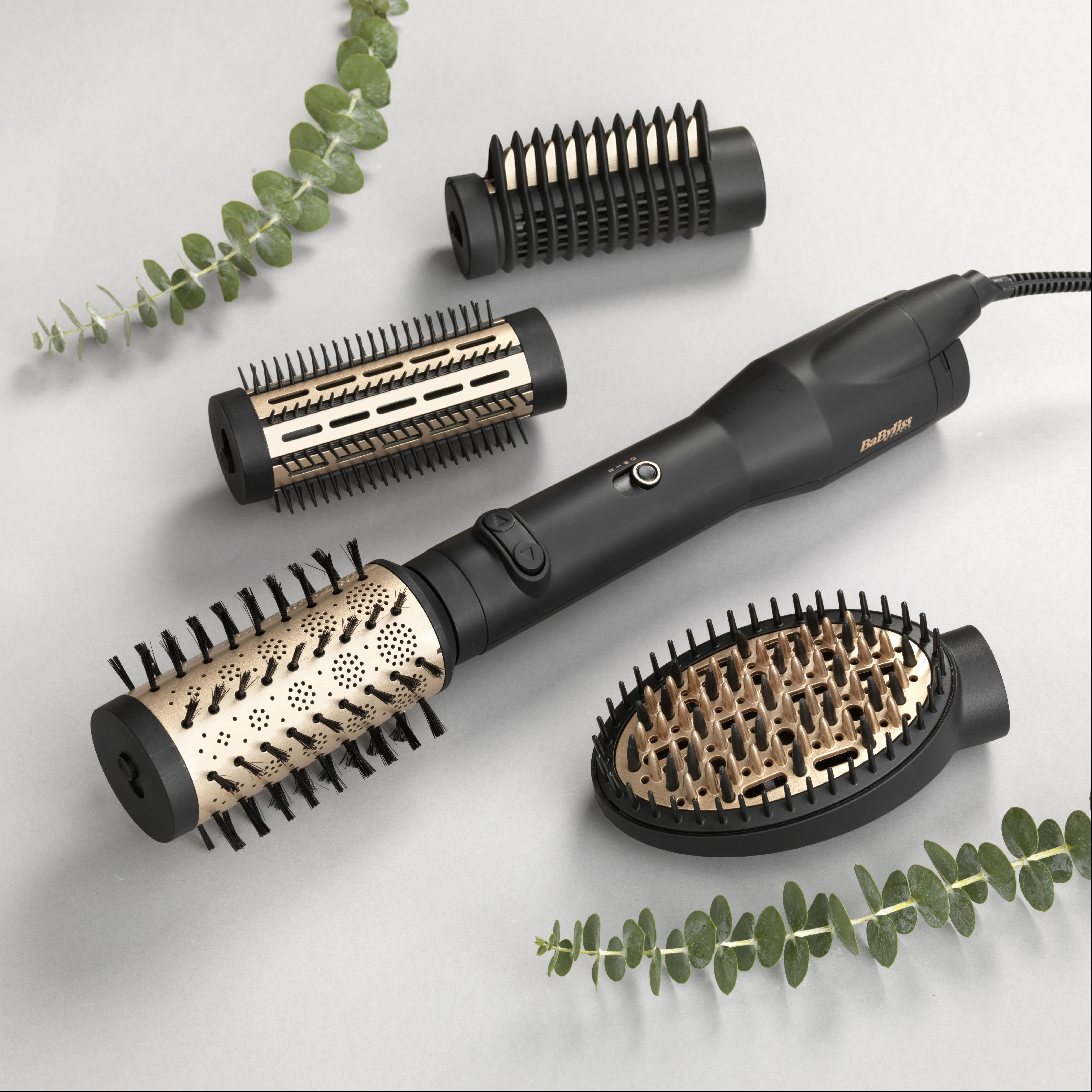 BaByliss AS970E plaukų formavimo šukos Plaukų modeliavimo rinkinys Šiltas Juoda 2,5 m 650 W