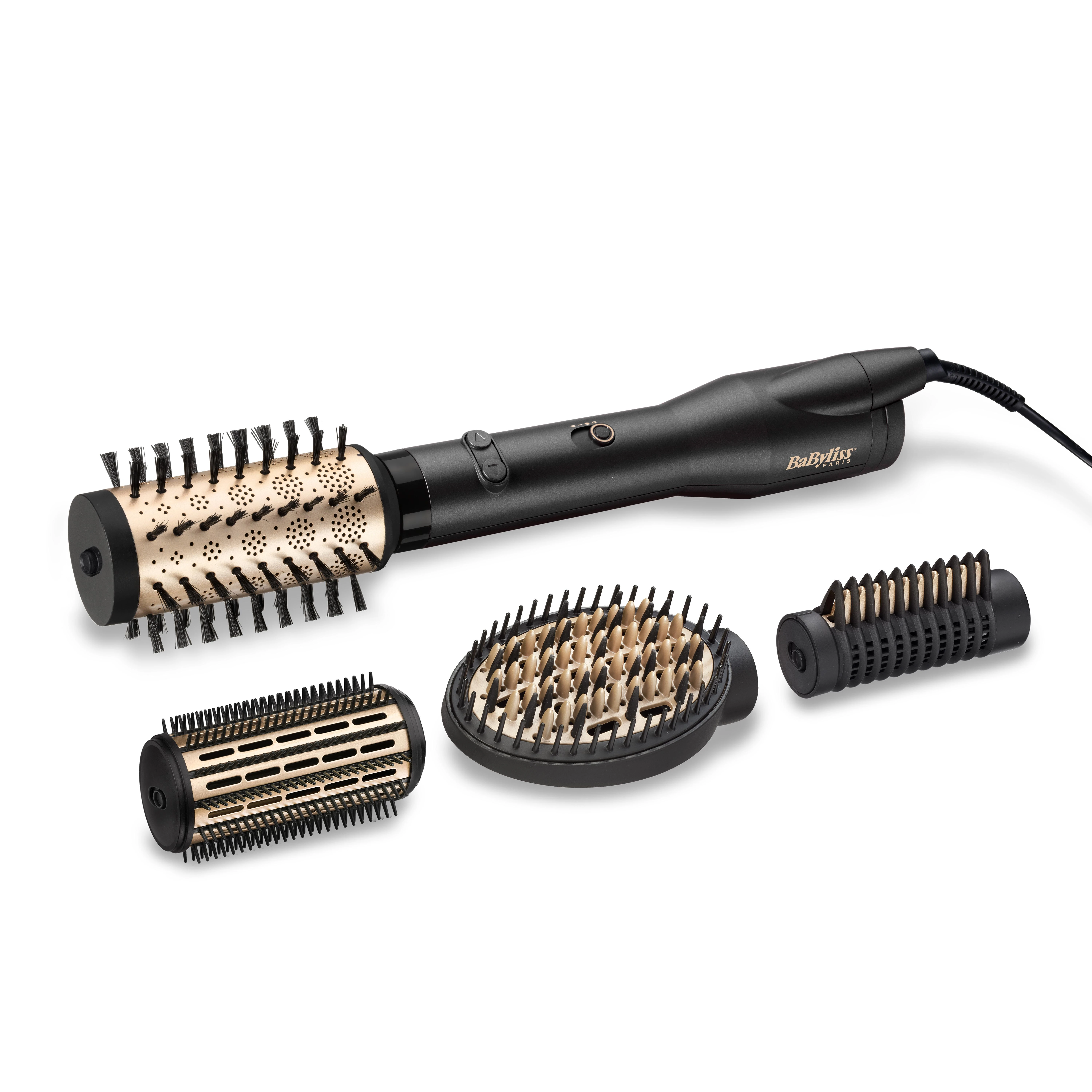 BaByliss AS970E plaukų formavimo šukos Plaukų modeliavimo rinkinys Šiltas Juoda 2,5 m 650 W