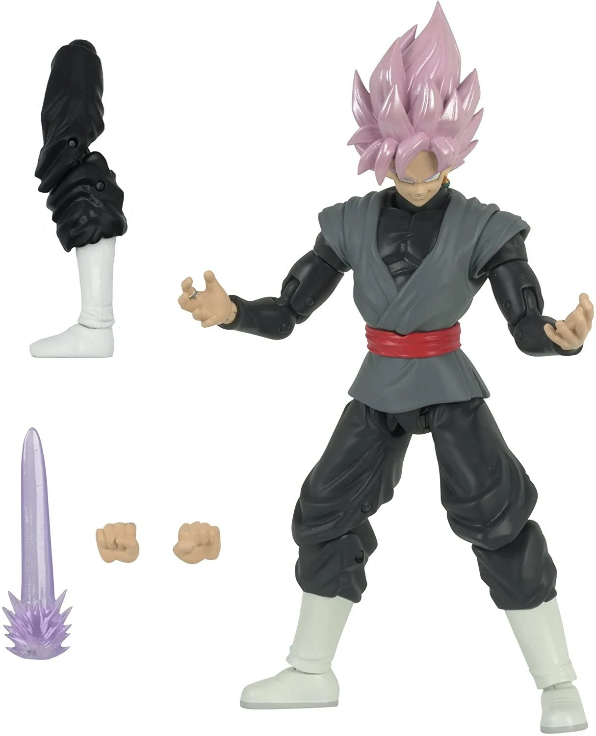 DRAGON STARS Poseable figūrėlė su priedais, 16 cm - Goku Black Rose