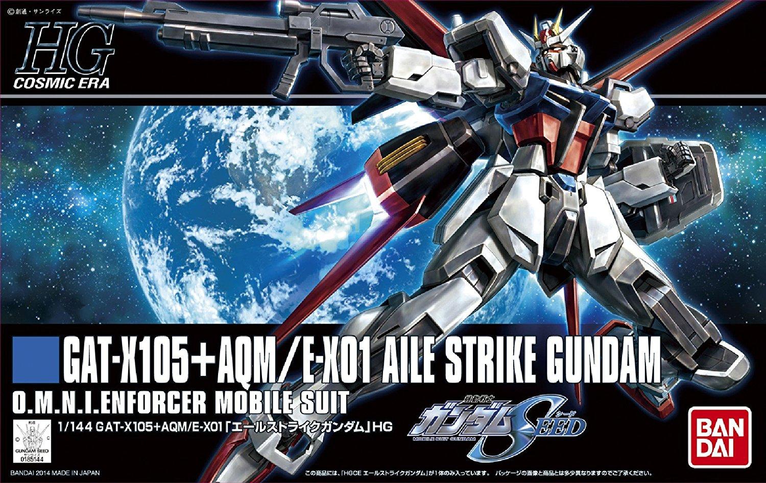 Bandai HGCE Aile Strike Gundam GAT-X105 surenkamas modelis 1/144, 58779