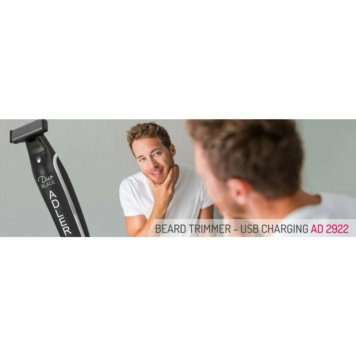 Adler Trimmer AD 2922 Barzdos žoliapjovė, Juodas
