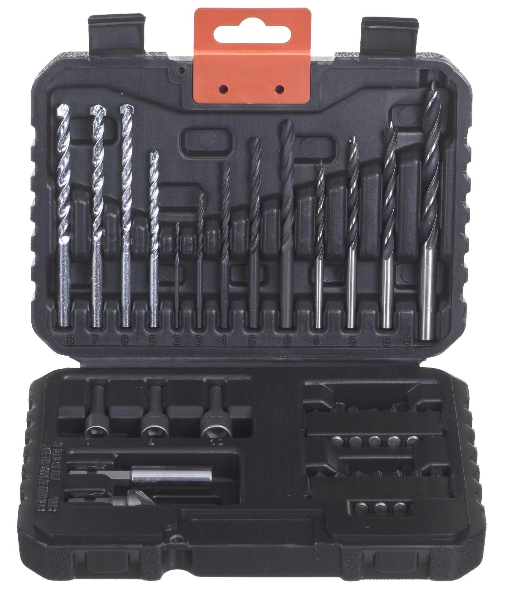 Black & Decker Juodas & Decker Gręžtuvas smūginis BEH850 / 850W + 32 priedai ir dėžė, Juodas & Decker