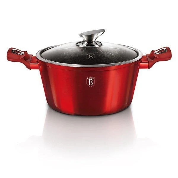 Berlinger Haus Granito puodas 4,1L 24cm Burgundy BerlingerHaus (BH-1257N)