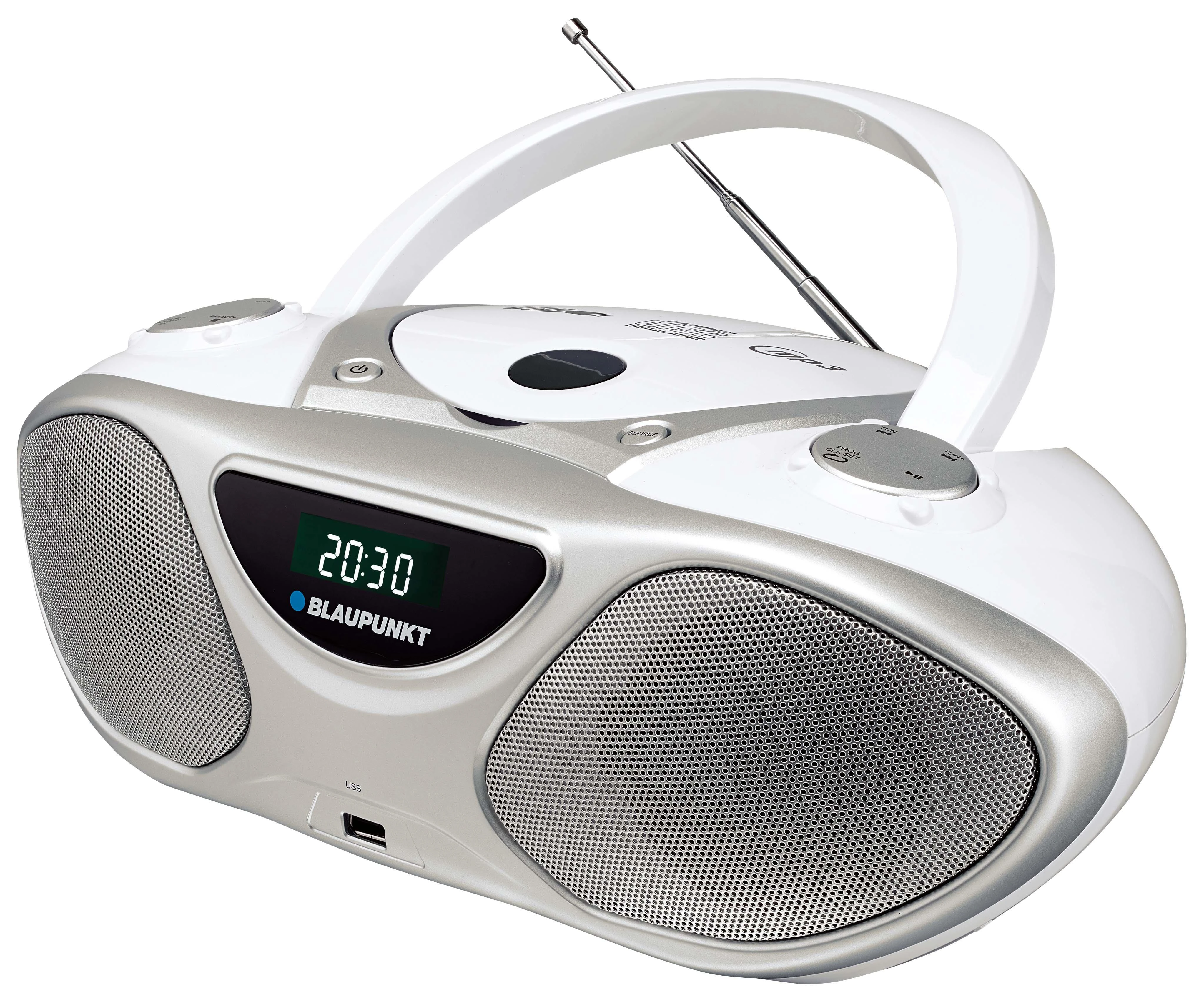 Grotuvas Blaupunkt BB14WH (CD MP3 USB balta sp.)