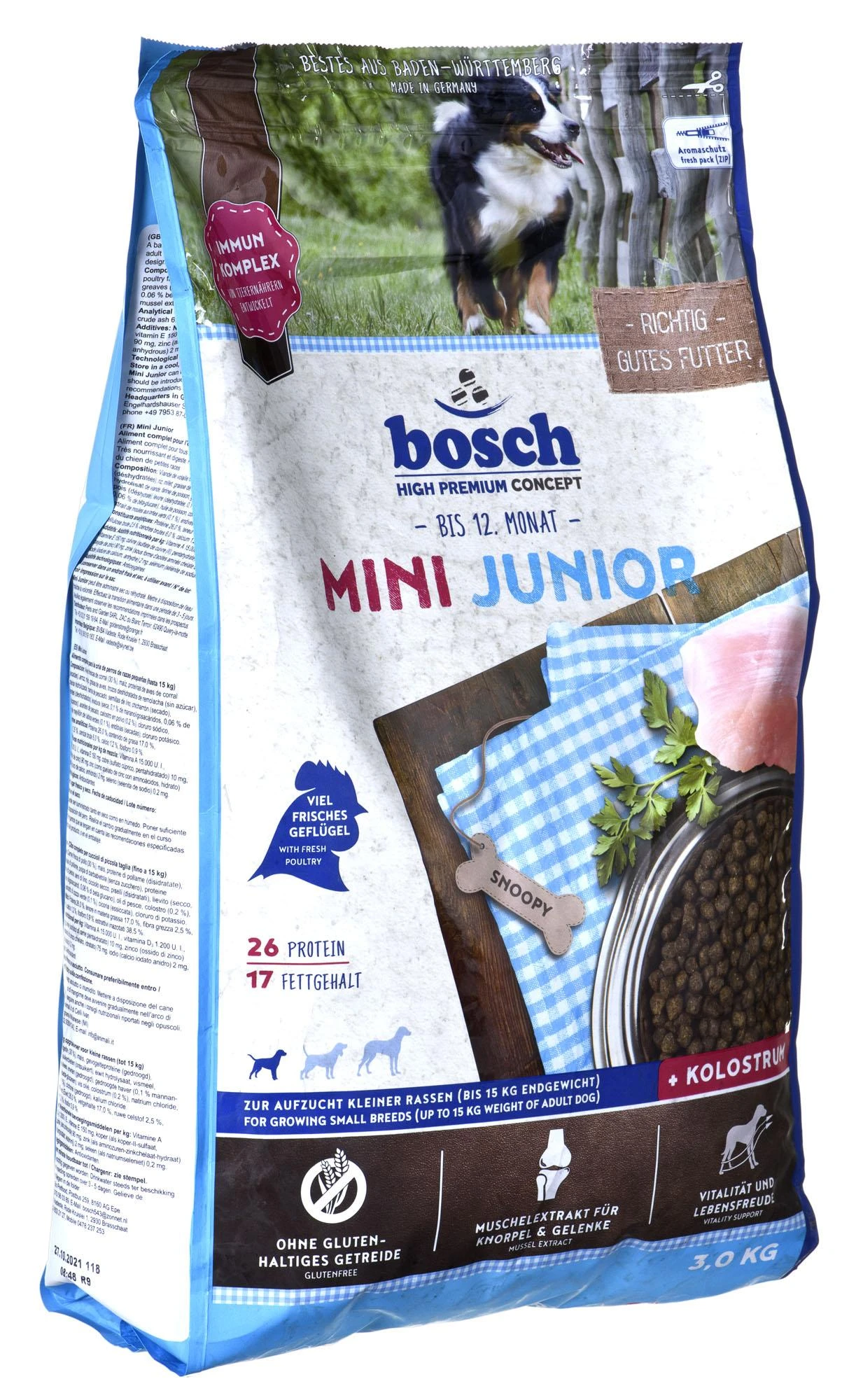 Sausas Šunų Maistas - Bosch Mini Junior - 3 Kg