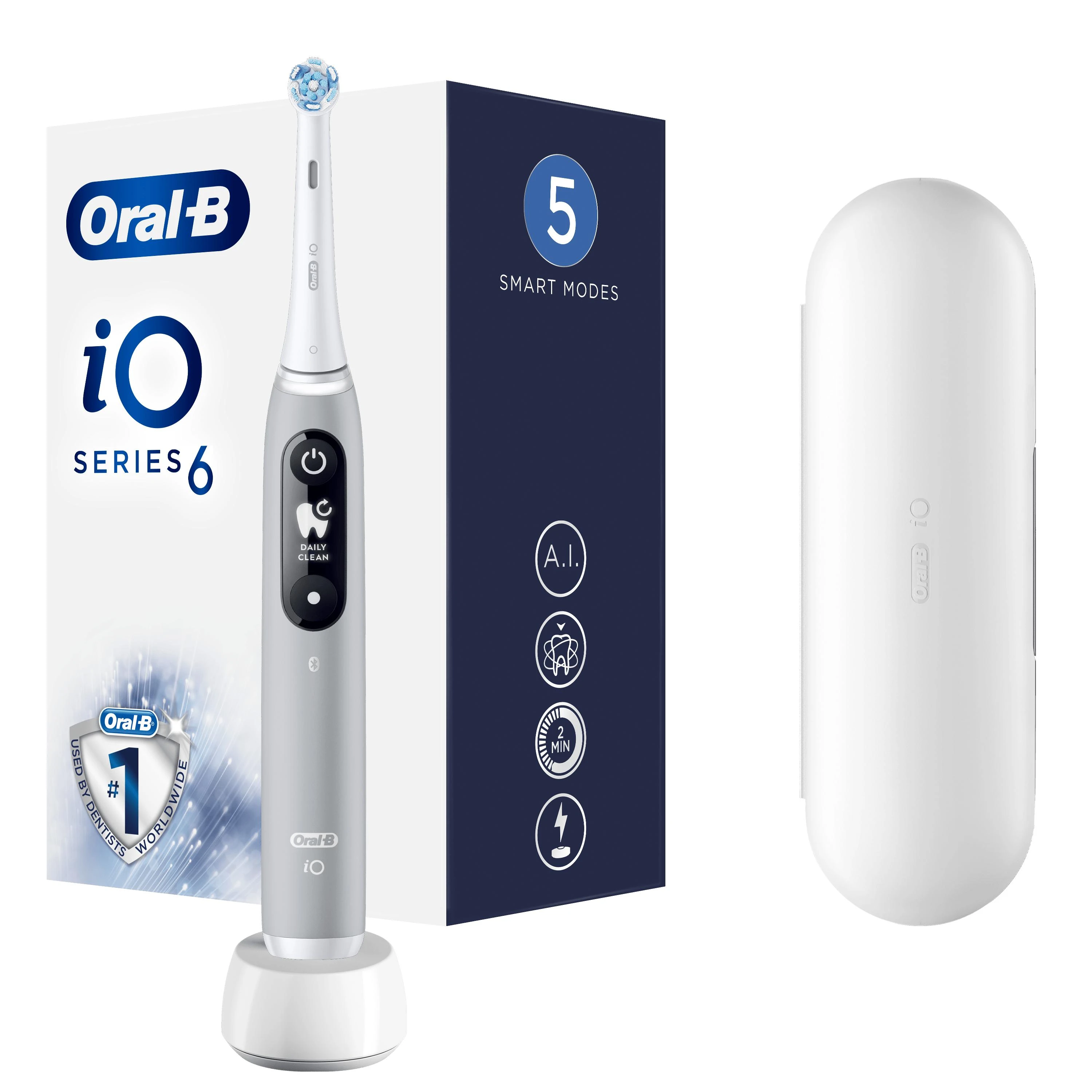 Dantų šepetėlis Oral-B iO 6 Pilkas Opal UC