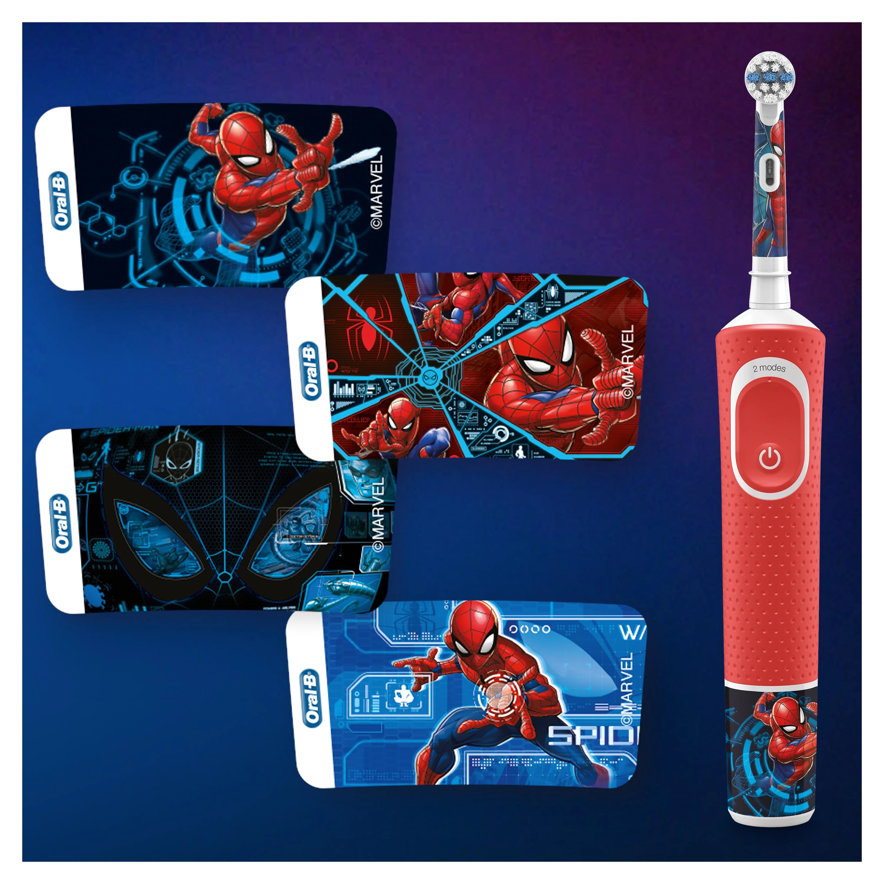 Elektrinis dantų šepetėlis ORAL-B BRAUN D100 SPIDERMAN