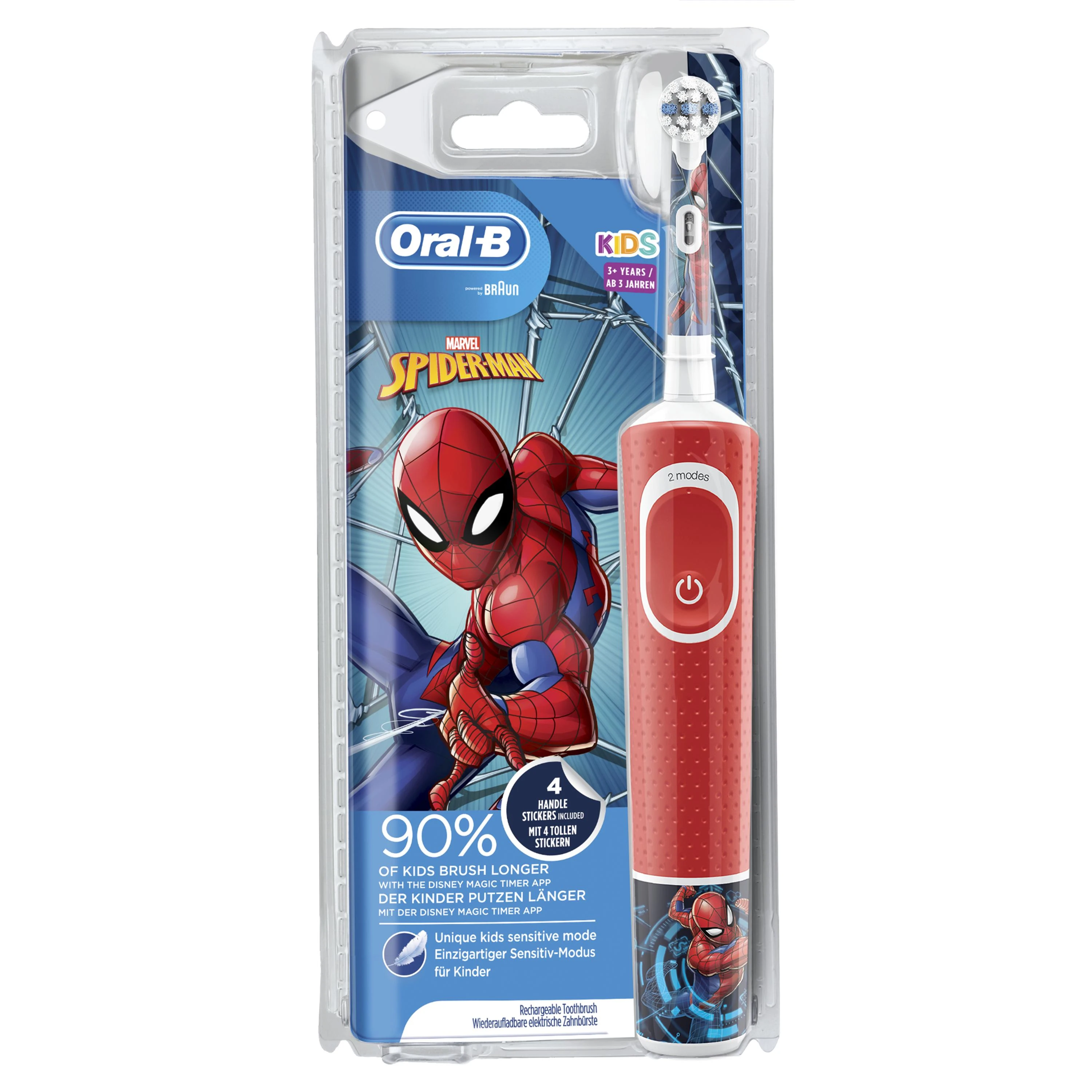 Elektrinis dantų šepetėlis ORAL-B BRAUN D100 SPIDERMAN