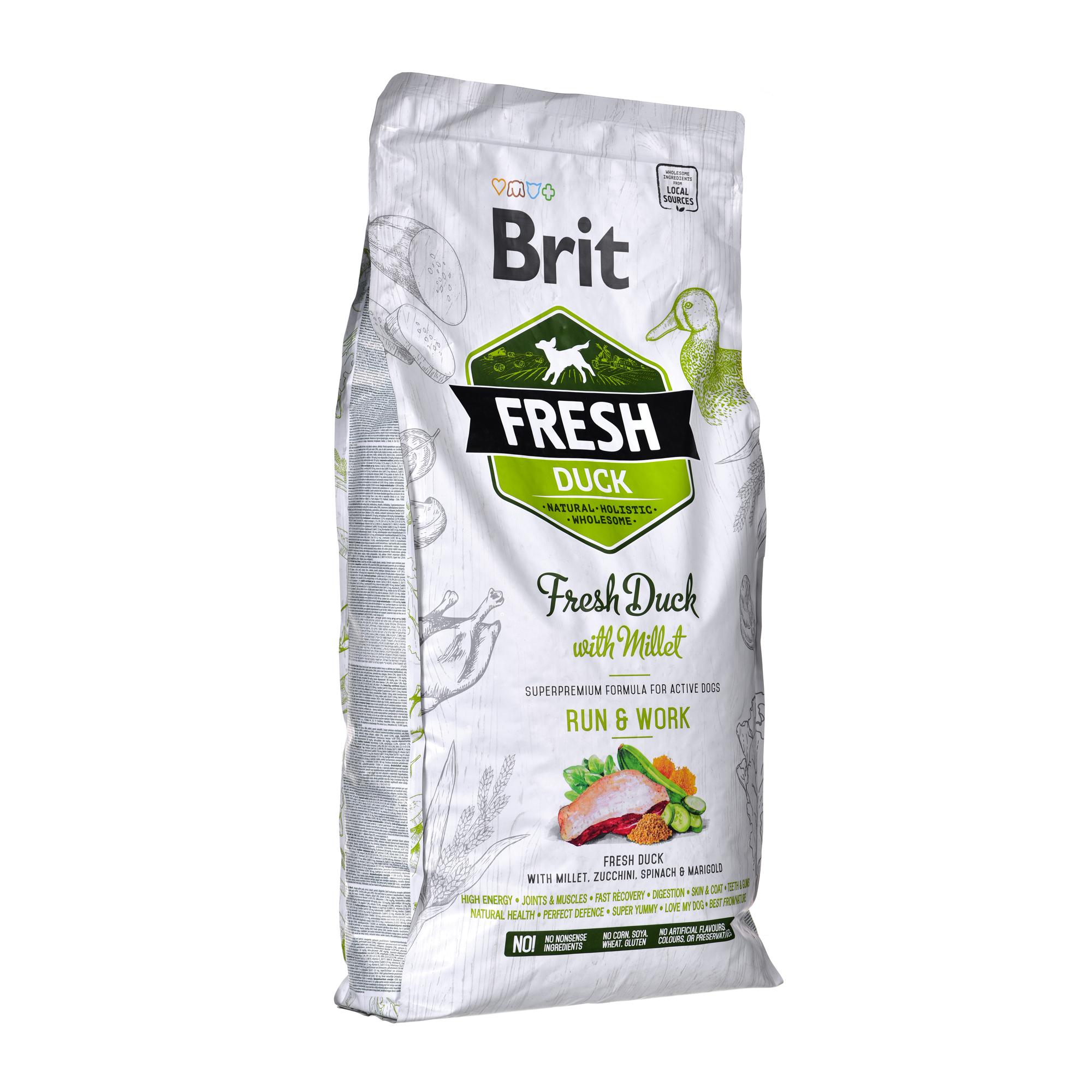 Brit Fresh Dog antiena su soros Active Run&Work 12kg