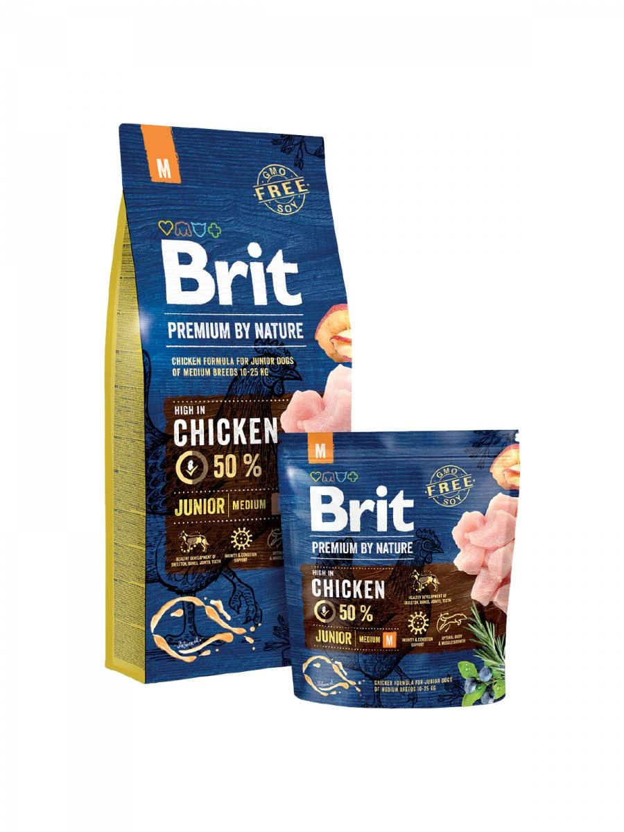 BRIT PREMIUM Dog by Nature Junior M 3kg