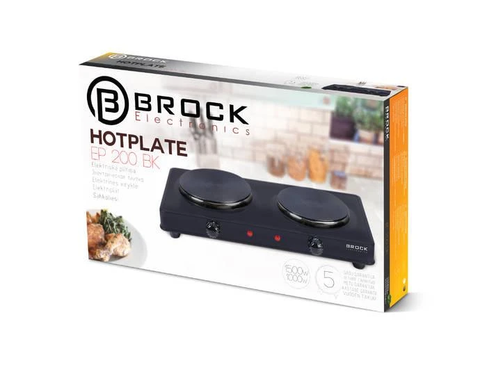 Kaitlentė Viryklė Brock EP 200 BK
