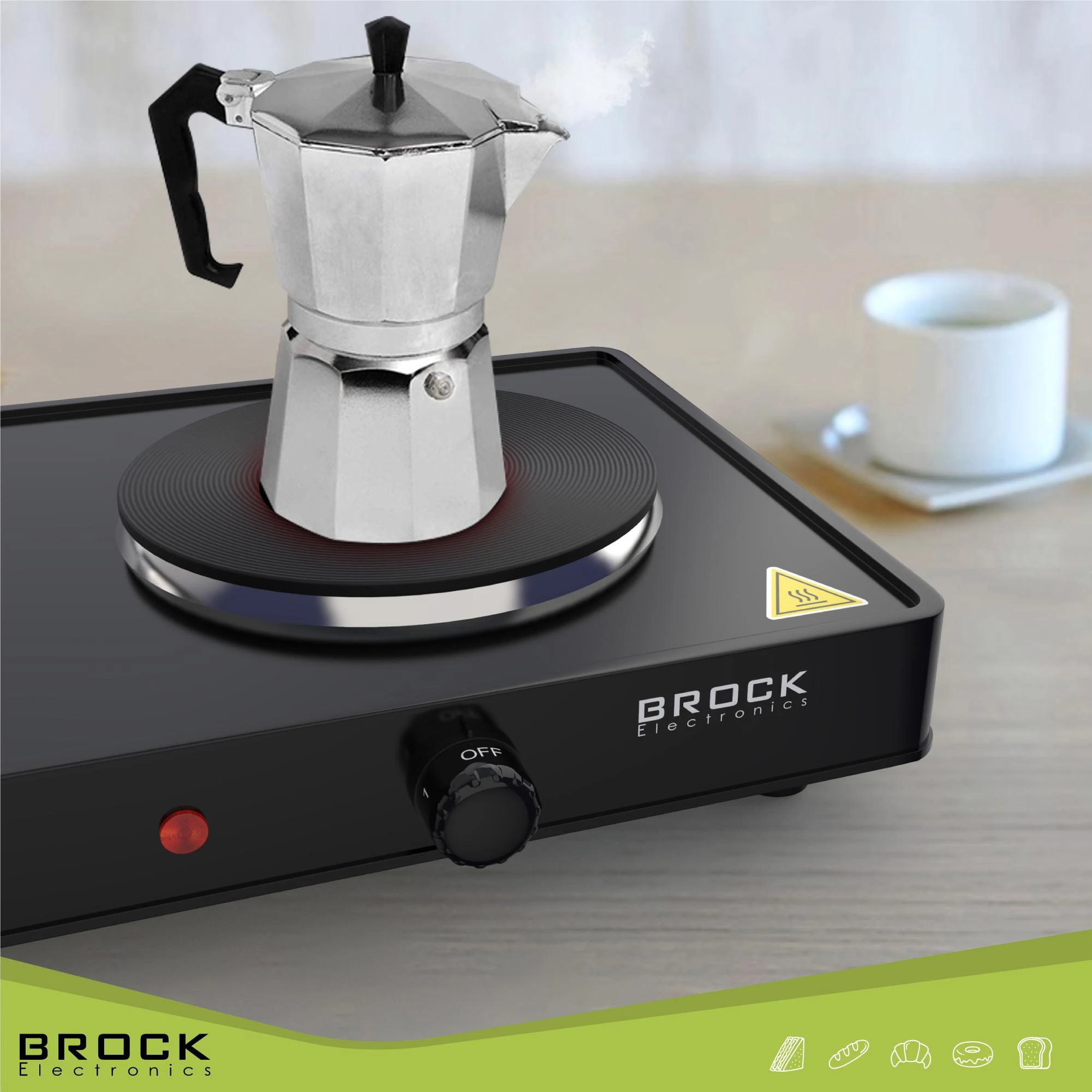 Kaitlentė Viryklė Brock EP 200 BK