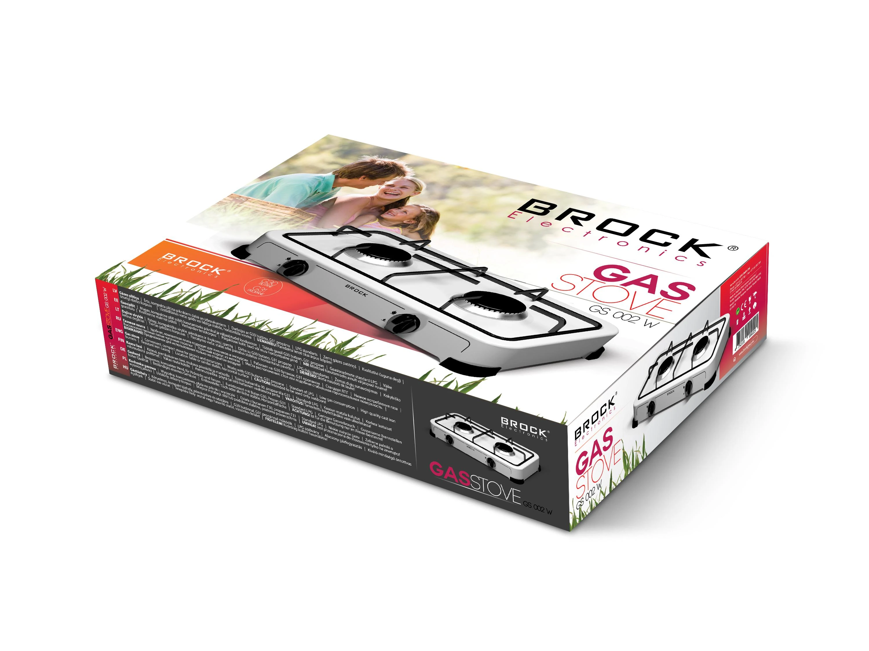 Mini viryklė Brock GS 002 W, balta