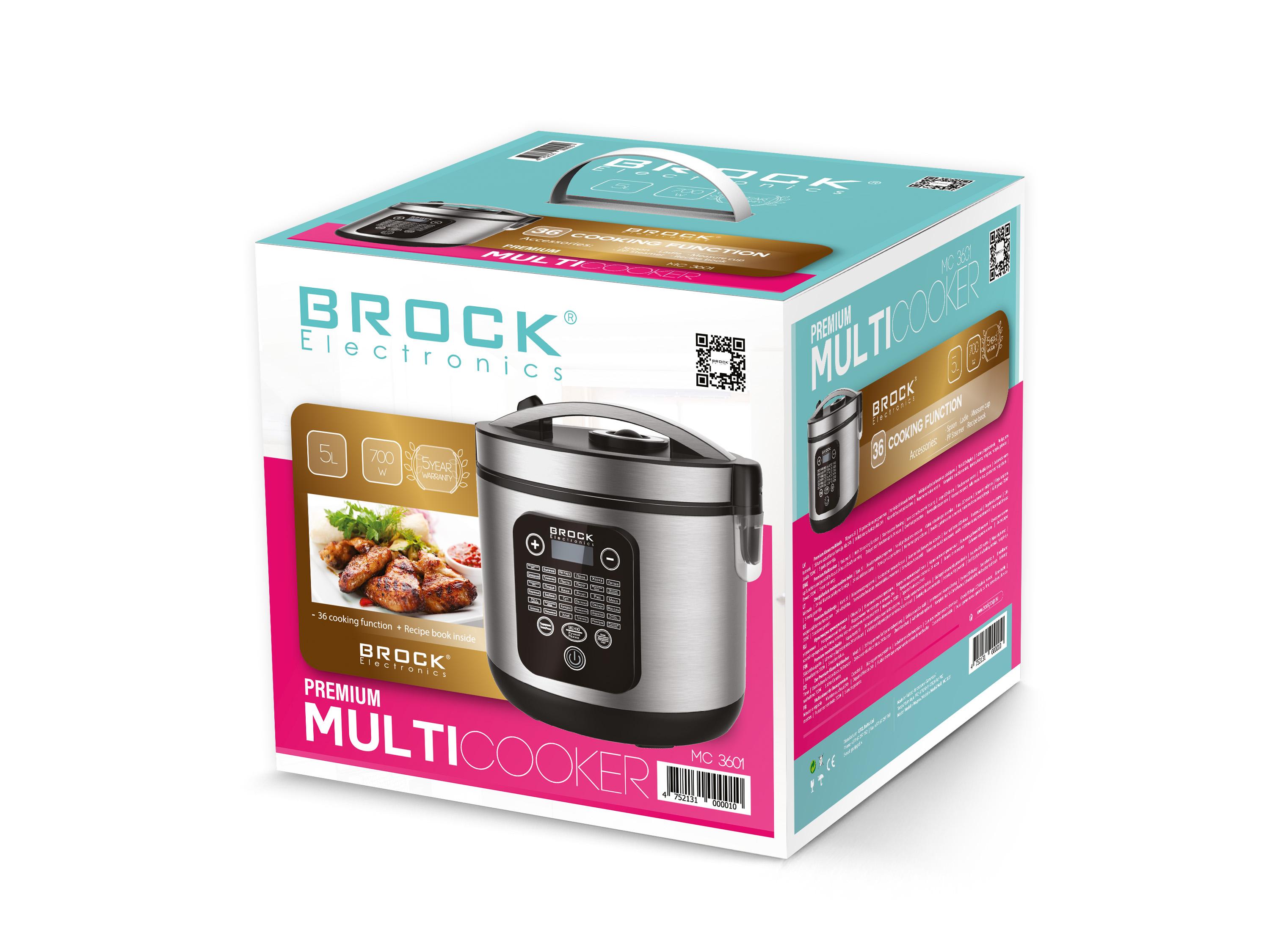 Brock daugiafunkcinis puodas 5l,MC3601 ,700W