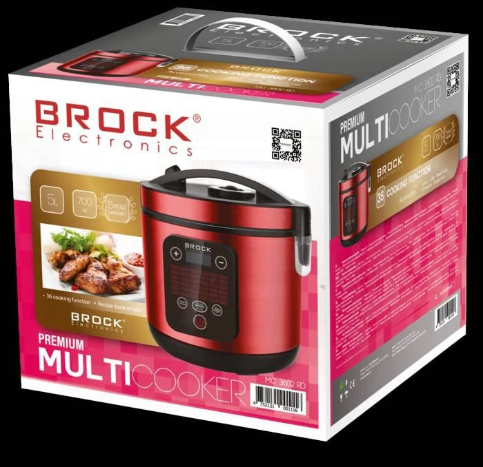 Brock daugiafunkcis puodas 5l,MC3602RD