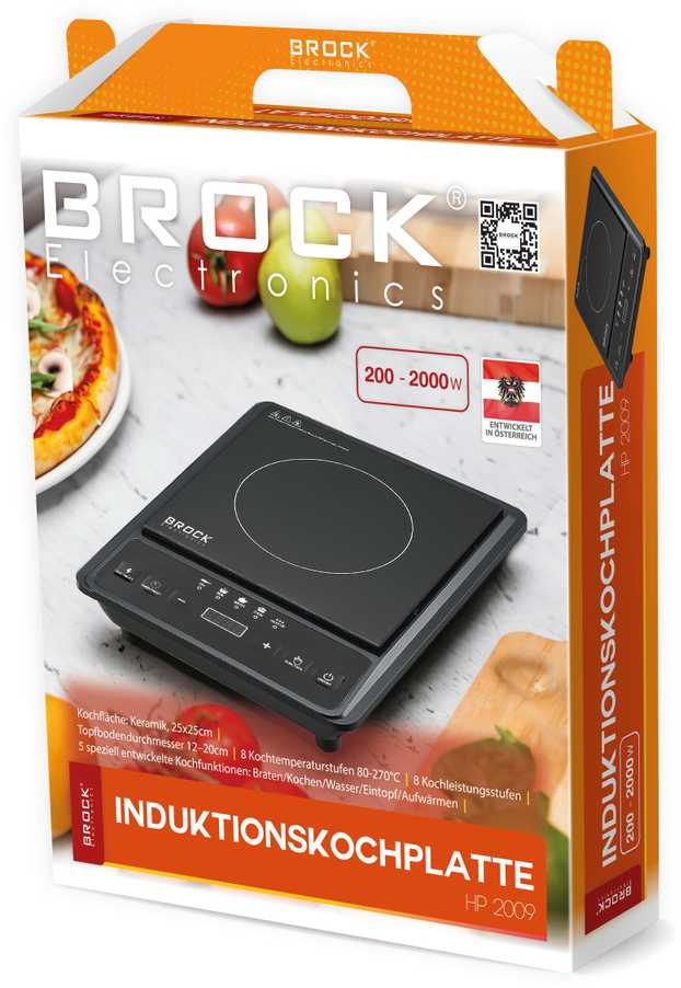 Brock indukcinė viryklė 1D HP2009