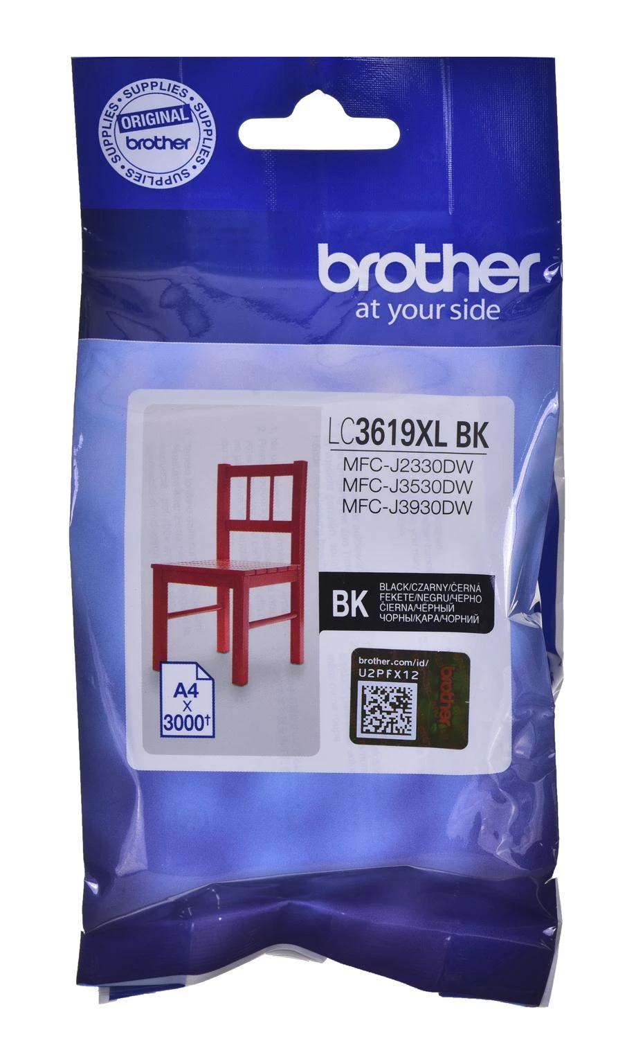Brother LC3619XL (LC3619XLBK) Rašalinė kasetė, Juoda
