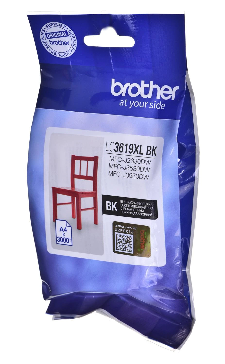 Brother LC3619XL (LC3619XLBK) Rašalinė kasetė, Juoda