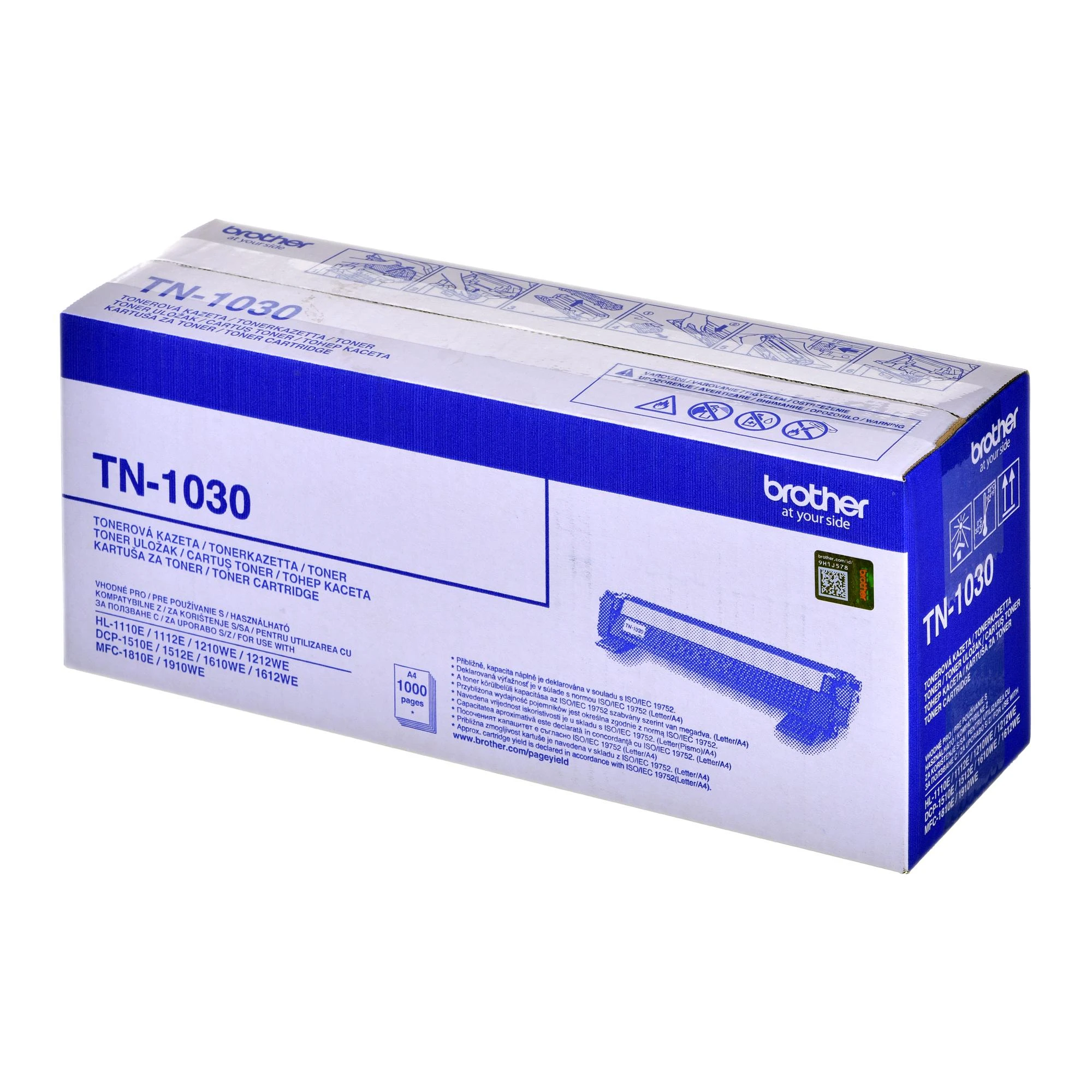 Toneris Brother TN1030 Juodas | 1000 pgs | DCP-1510E/DCP-1512E/HL-1110E/HL-11