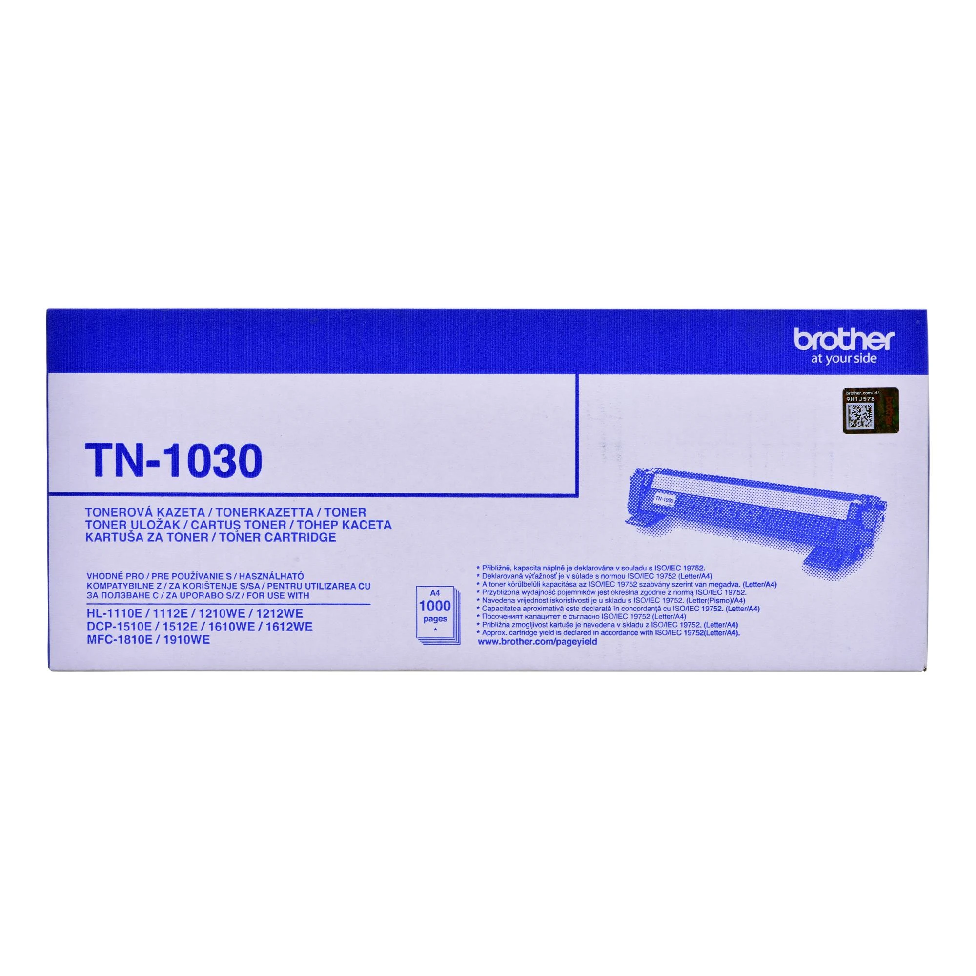 Toneris Brother TN1030 Juodas | 1000 pgs | DCP-1510E/DCP-1512E/HL-1110E/HL-11