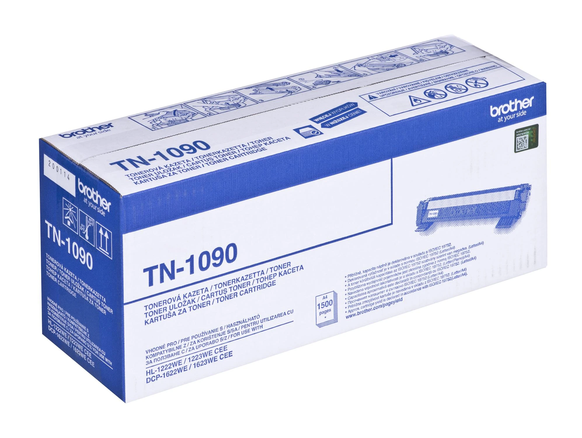 Brother TN-1090 kasetė lazeriniams spausdintuvams, Juoda (1500 psl)