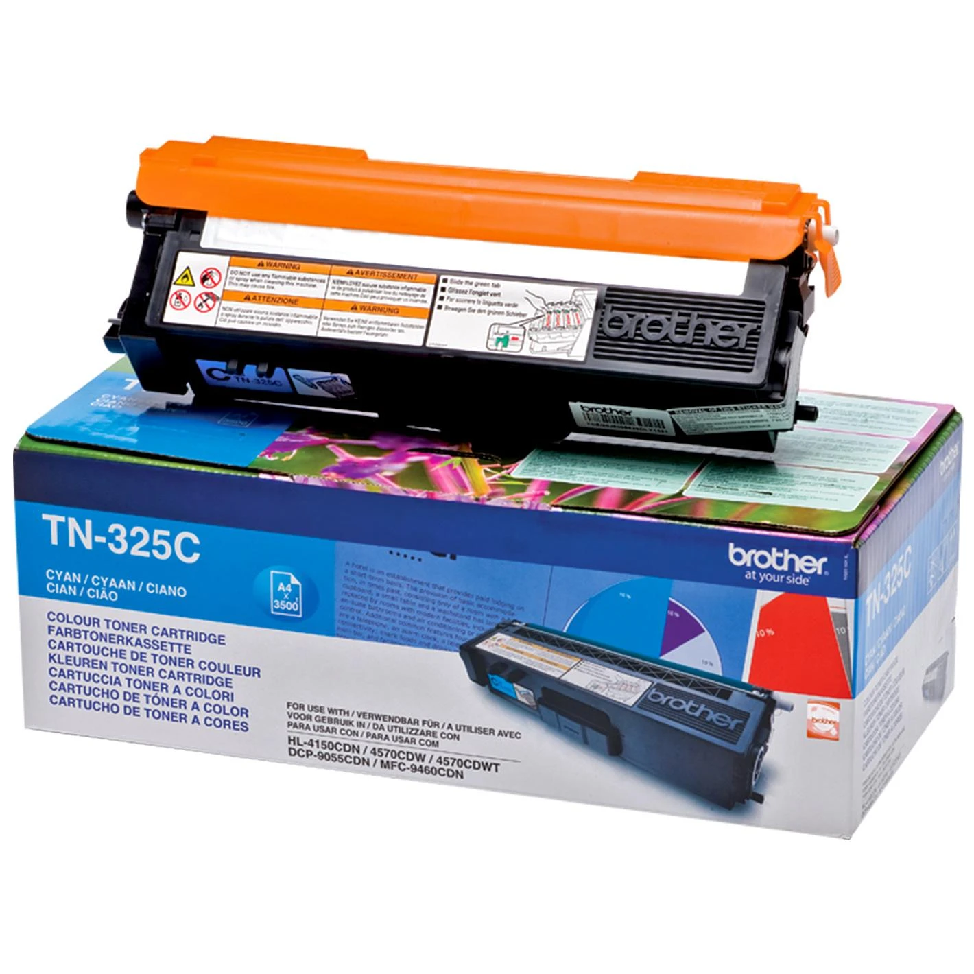 BROTHER TN-325C TONERIS HIGH CYAN 3500P